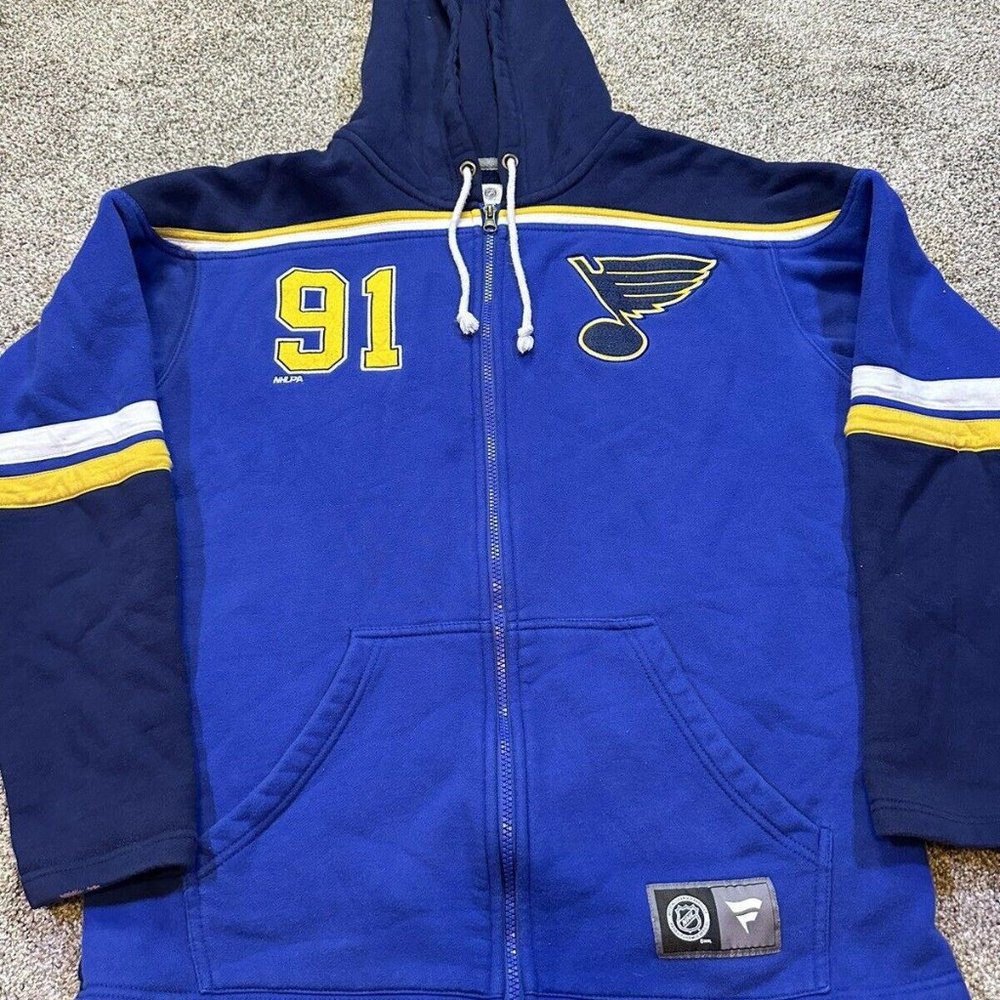 Mens Fanatics NHL St Louis Blues Hoodie Vladimir Tarasenko Jersey Medium